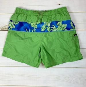 Nautica Surf blue green  mens swim shorts  XL